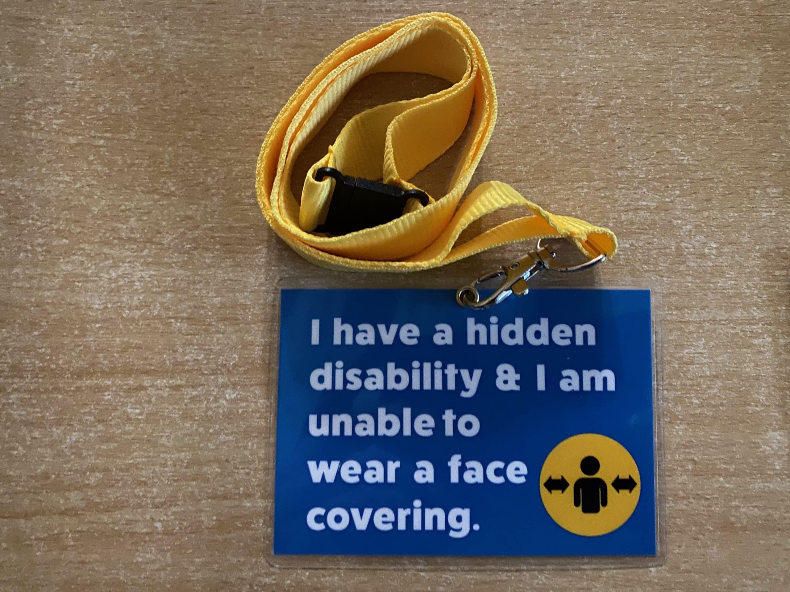 Hidden Disabilities Mask Exemption Card